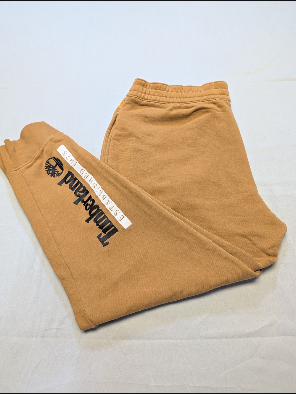 Timberland Men's XL Brown Sweatpants Drawstring Logo - Picture 2 of 7